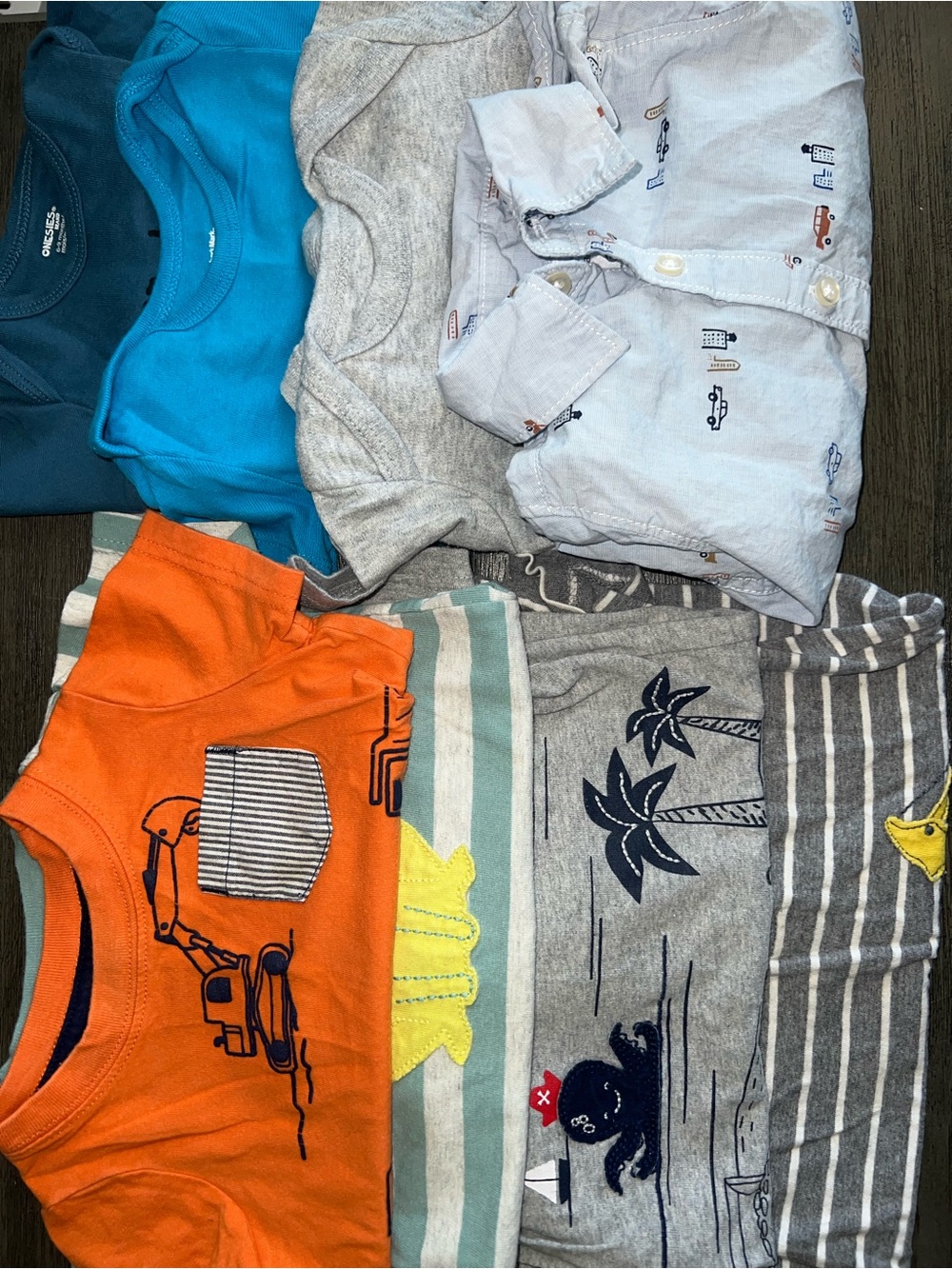 6-9 month large boy clothing lot